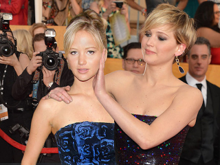 Illustration for article titled Hilarious photos make Oscar nominees pose with their younger selves